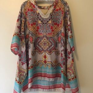 Beautiful Silk Johnny Was Tunic/Dress!